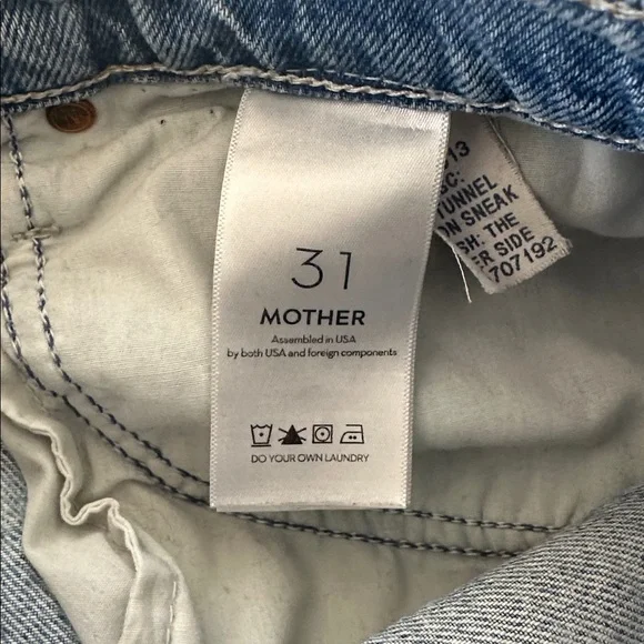Mother Denim high waisted tunnel vision sneak jeans - Picture 9 of 12